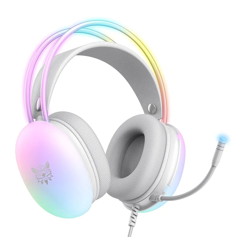 ONIKUMA PC Gaming Headphones with RGB Lights for GAMMER