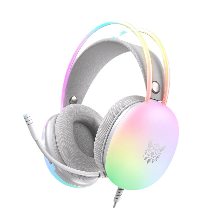 ONIKUMA PC Gaming Headphones with RGB Lights for GAMMER
